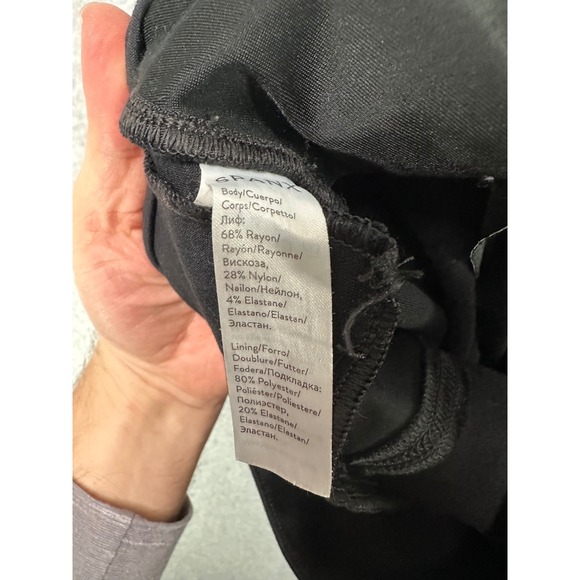 Spanx The Perfect Pant Slim Straight Black Ponte Pull On Trousers Womens XS - Picture 7 of 8